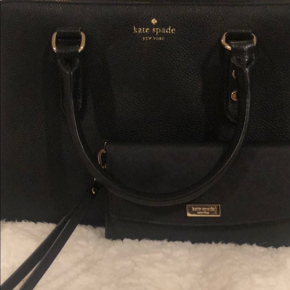 Kate Spade bag with matching clutch